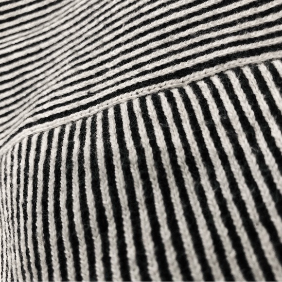 Cabi Striped Sweater Cardigan Black and White - Picture 4 of 5